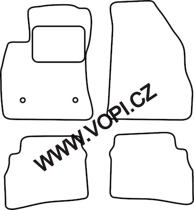 Textil-Autoteppiche Opel Combo D Limo 5 míst 2012 - 2018 Colorfit (3466)